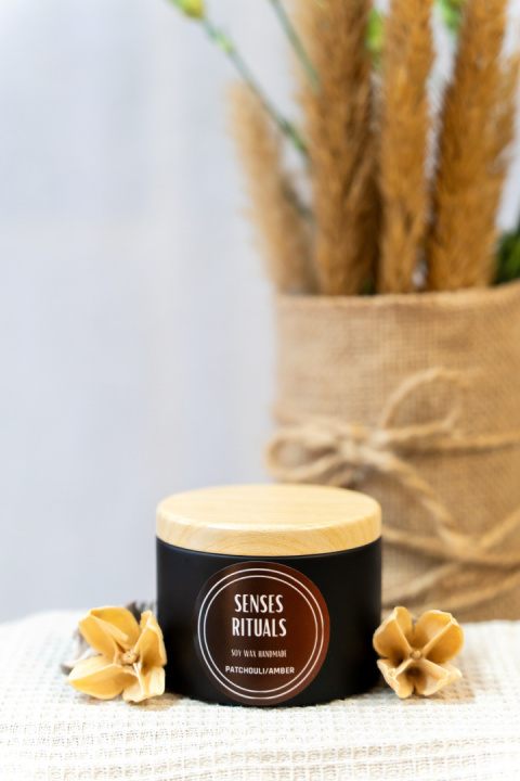Świeca Sojowa - Patchouli/Amber 100g Świeca Sojowa - Patchouli/Amber 100g